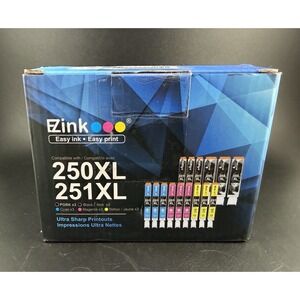 NIP EZ Ink 250XL 251XL Plus Some Open Packages Black and Color